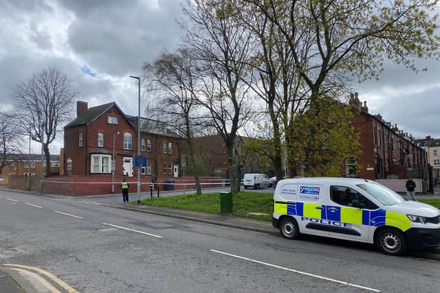 A cordon is in place on Bellbrooke Avenue and police have been pictured at the scene.