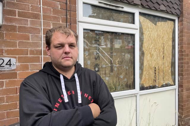 Jack Liverside, 29, was living at 24 Poplar Way when a fire took hold in the Bramley council house. He said "you wouldn't wish this on your worst enemy".