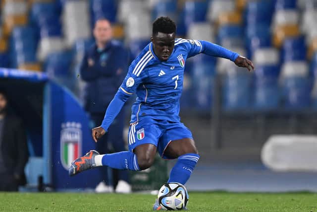 INJURY DOUBT - Leeds United winger Willy Gnonto picked up a suspected ankle sprain in Italy's game against Malta. Pic: Getty