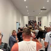 Mark Cosgrove and other hotel guests in Lindos were evacuated in the early hours of Sunday morning. Photo: Mark Cosgrove