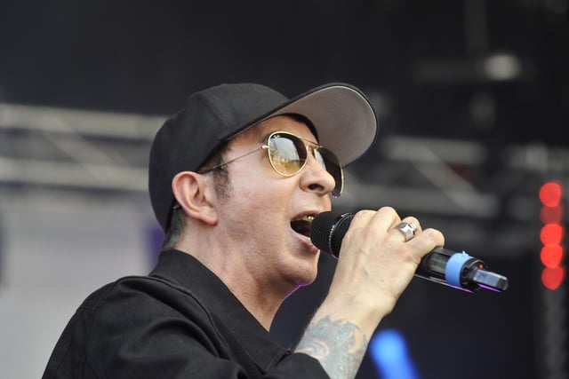 Soft Cell singer Marc Almond entertains the crowds.