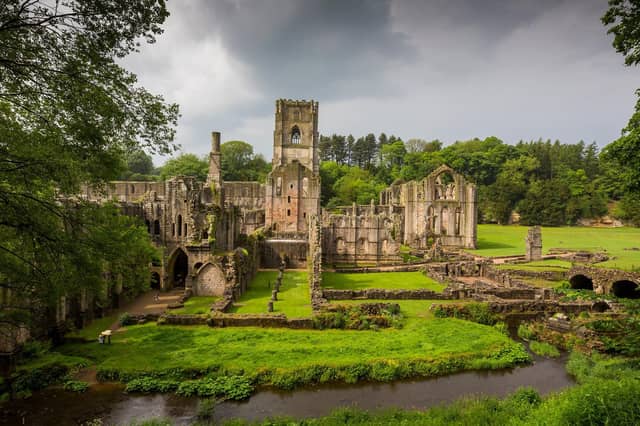 Fountains Abbey in North Yorkshire