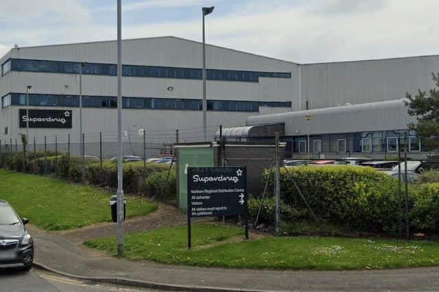 The former Superdrug distribution centre, on Dale Lane Industrial Estate, South Elmsall.