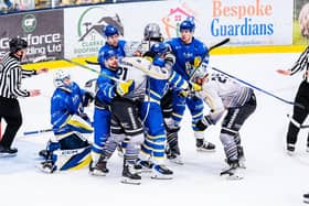 GRIT AND DESIRE: Leeds Knights'players are going to have to put in the hard yards across two nights against Milton Keynes Lightning in order to make it to Coventry. Picture: Kev Bland/Knights Media.