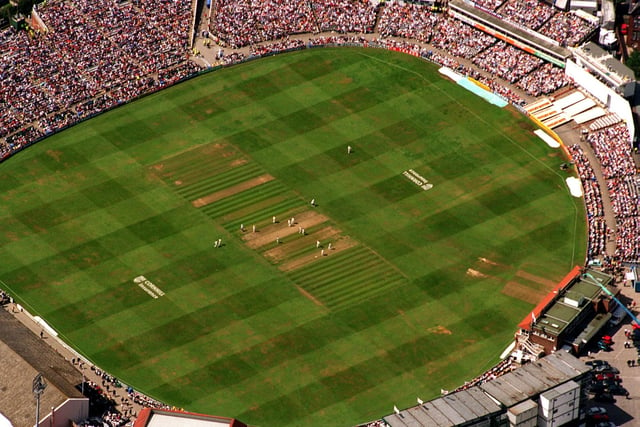 A bird eye's view of Headingley Cricket Ground during the 1997 England v Australia Test.