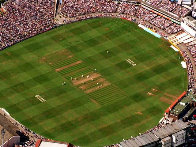 A bird eye's view of Headingley Cricket Ground during the 1997 England v Australia Test.