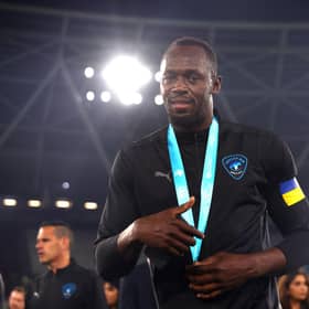 Usain Bolt captains the World XI again (Photo by Alex Pantling/Getty Images)