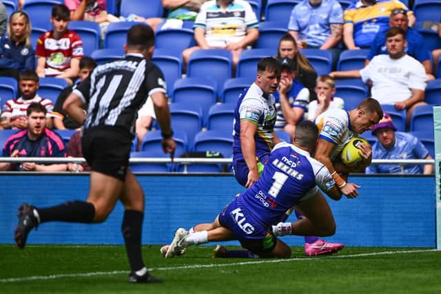 Ash Handley has been ruled out of Leeds Rhinos' squad for Sunday's derby at Castleford Tigers. Picture by Olly Hassell/SWpix.com.