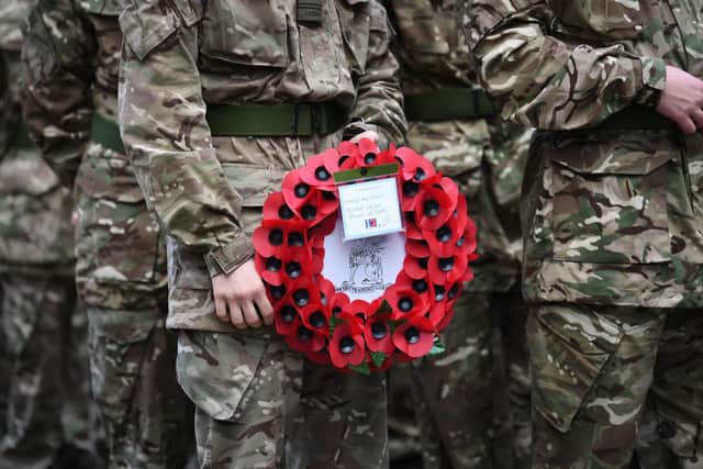 Leeds will fall silent this weekend to remember those who have lost their lives in wars. Picture: Simon Hulme