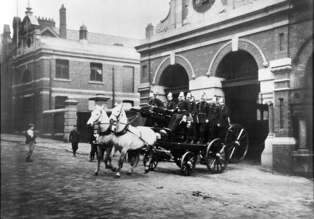 Leeds firefighters in 1880.