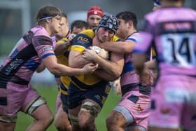 Held up: Leeds Tykes missed Louis Guthrie as they were shackled by Dings in Bristol on Saturday (Picture: Tony Johnson)