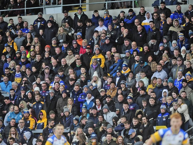 Fans watch Rhinos battle back from 16 points behind to beat Wakefield at AMT Headingley on Boxing Day.