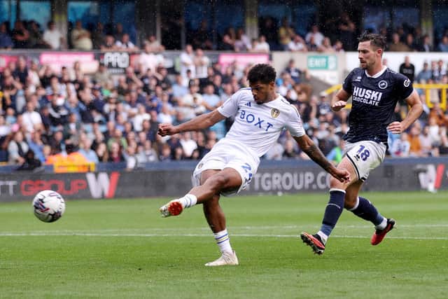 'GREAT TO SEE': The role of record Whites signing Georginio Rutter, above, in all three Leeds United goals at Millwall, the forward getting on the scoresheet himself by smashing home the third. Photo by Alex Pantling/Getty Images.