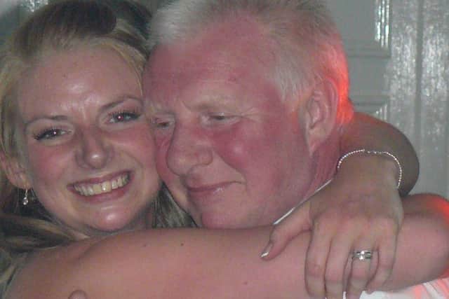 Clare Austin is walking 66 miles for her dad Brian Lynch starting tomorrow (September 9) to raise awareness of pulmonary fibrosis.