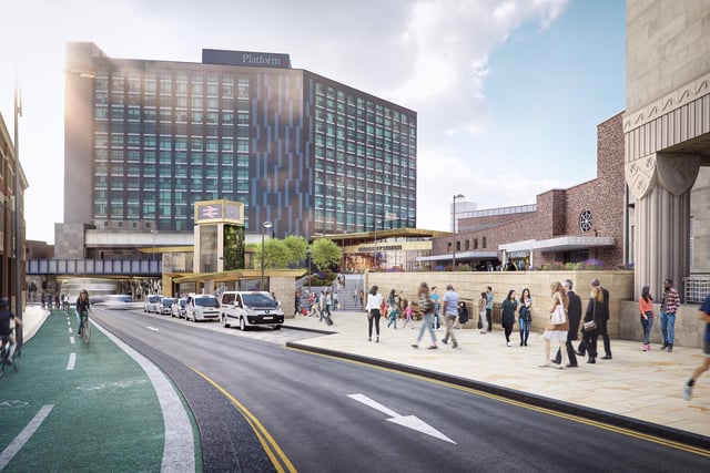 While not due to fully complete till 2025,  the £46.1 million work to significantly improve the main entrance and surrounding areas of Leeds station is well underway. This has seen the station's taxi rank moved to Princes Square with New Station Street now closed to all traffic.