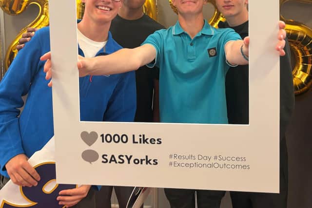 Kacper (Left) with friends