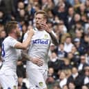 LEEDS, ENGLAND - APRIL 28:  Pontus Jansson and Gaetano Berardi of Leeds United show their frustration during the Sky Bet Championship match between Leeds United and Aston Villa at Elland Road on April 28, 2019 in Leeds, England. (Photo by George Wood/Getty Images)