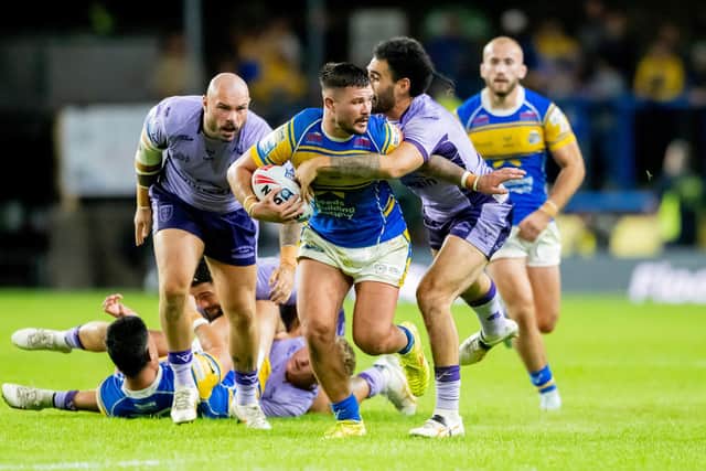 James Bentley, seen in action for Leeds Rhinos against Hull KR two months ago, has signed for Warrington Wolves. Picture by Allan McKenzie/SWpix.com.