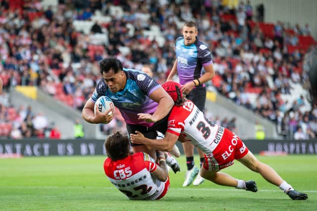 Hull FC's Herman Ese'ese in action against St Helens last week. Picture by Callum Pilkington/SWpix.com.