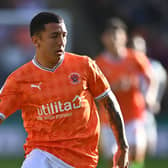 'A THREAT': Leeds United's Ian Poveda, pictured in action for loan club Blackpool. Photo by Gareth Copley/Getty Images.
