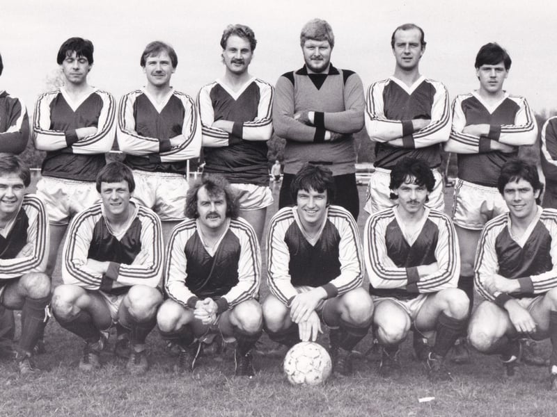 Leeds Ashley Road AFC, who played in Division 1 of the Yorkshire League, pictured in November 1981. Back row, from left, are Barry Walker (manager), Paul Thompson, Dave Bromby, Ian Parke, Billy Punton, Alkan Johnson, Martin Tetley and Billy Crook (trainer). Front row, from left, are Steve Hird, Cliff Spurr, Steve Garbutt, Gary Dufton (captain), Alan Parry and Jimmy Carvill.