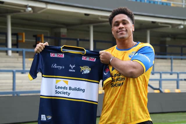 Derrell Olpherts has joined Rhinos on a two-year contract. Picture by Leeds Rhinos.