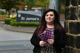 Eden Hughes, who works at St James' Hospital, launched the petition for the kits to be rolled out nationwide. Photo: Jonathan Gawthorpe.
