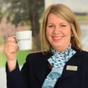David Wilson Homes Sales Adviser Janine raises her mug of tea to the news
