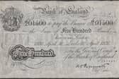 The "extremely rare" £500 note from the Bank of England branch in Leeds dated 1936 is set to fetch between £18,000 and £20,000 at auction.