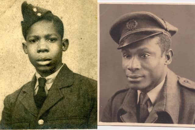 Errol James (left, year unknown) and Charlie Dawkins (right, year 1946) will both be featured in the Leeds exhibition For King, Country and Home at Leeds Central Library.