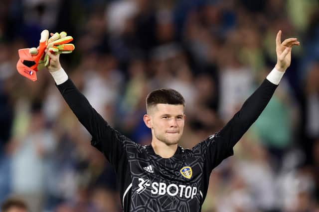 NEXT LEVEL - Leeds United goalkeeper Illan Meslier, at 22, has so much time on his side in order to reach world class levels. Pic: Getty