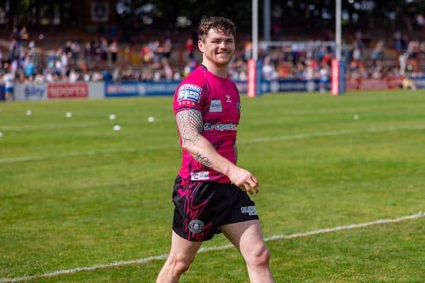 Wigan’s John Bateman has been named in the Knights squad. Picture by Alex Whitehead/SWpix.com.