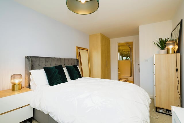 There are two bedrooms in the apartment - the largest has an en-suite