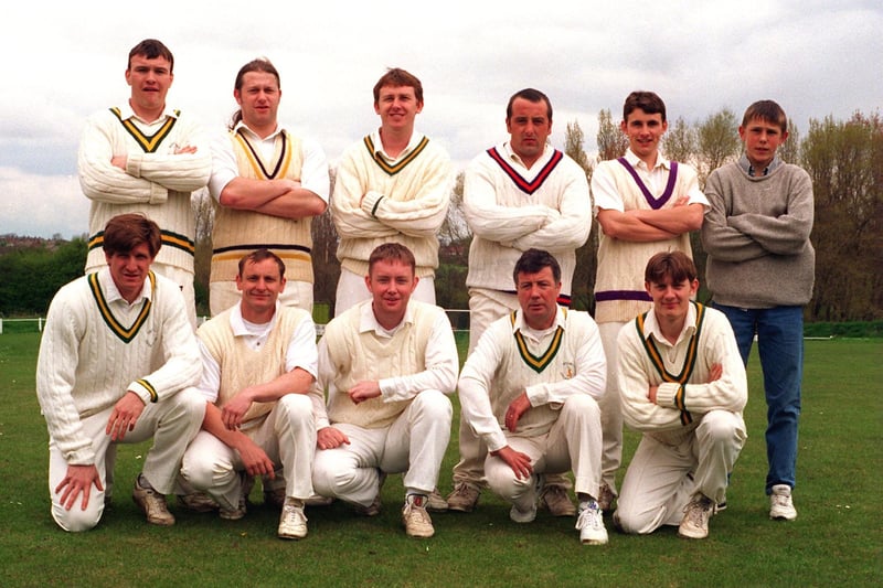 Rothwell CC pictured in May 1996. Back row, from left, are Nigel Danby, Jonathan Cockroft, Dave Stocks, Phil Smith, Simon Danby and Karl Ward (scorer). Front row from left, are Michael Adams, Martin Brock, Richard Hopwood, John Baddeley, (captain) and Craig Ancliffe.