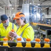 The Tropicana winner on a factory visit.