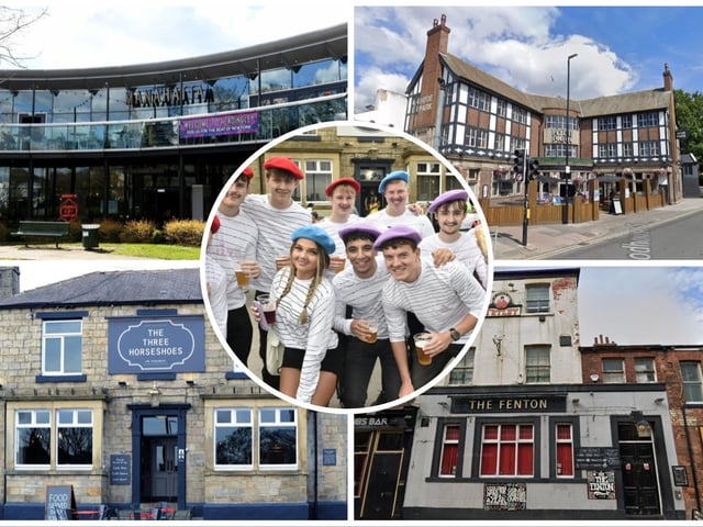 The Otley Run has attracted groups of fancy dress-wearing friends for years.