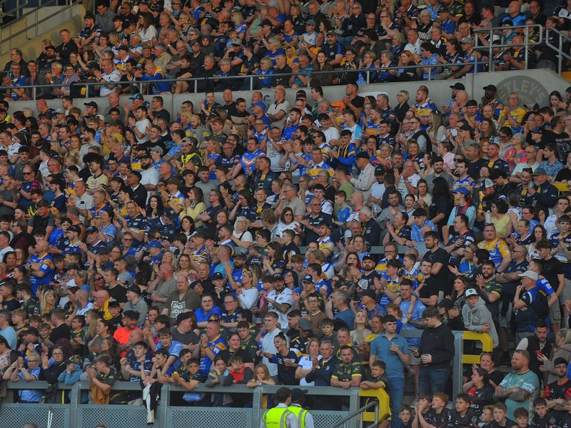 A packed South Stand.