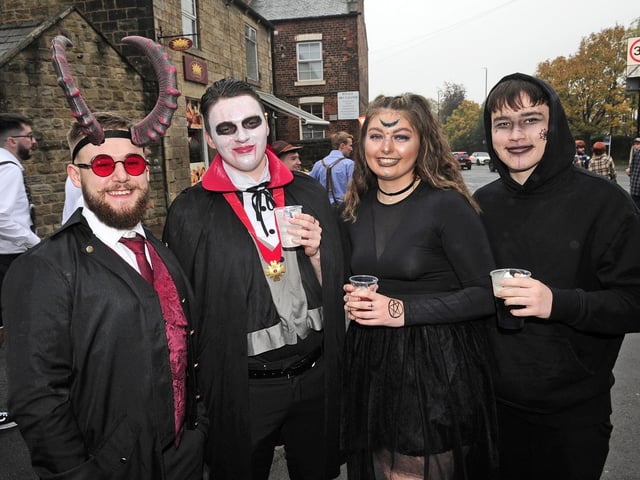 From left, Adam Hill, Kyle Gittins, Libby Ballance and Jacob Blockley on The Otley Run