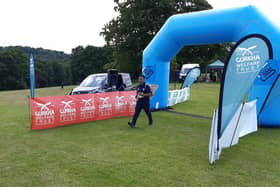 One of the competitors set out from the start line at Roundhay Park.