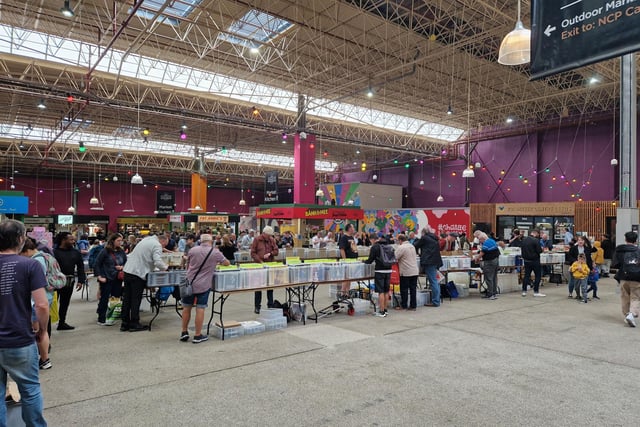 Record collectors can grab a bite to eat at Kirkgate Market in between crate digging