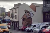 Kissing - as illustrated by Pete McKee's famous The Snog mural on the side of Fagan's pub in Sheffield city centre - tops the most expensive road names according to a study of property prices.