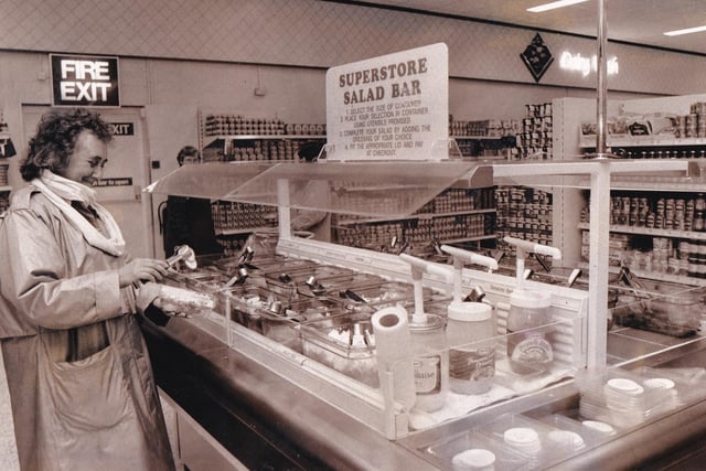 The salad bar was popualr with shoppers at the Co-op's Super C store in Armley.