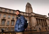 Joel Herman, 20, the President of the Jewish Society at universities in Leeds, acknowledged that campus security has been ramped up for events following reports of antisemitism, while all three universities in the city issued statements this week affirming their commitment to supporting those affected by conflict in the Middle East. Photo: Simon Hulme.