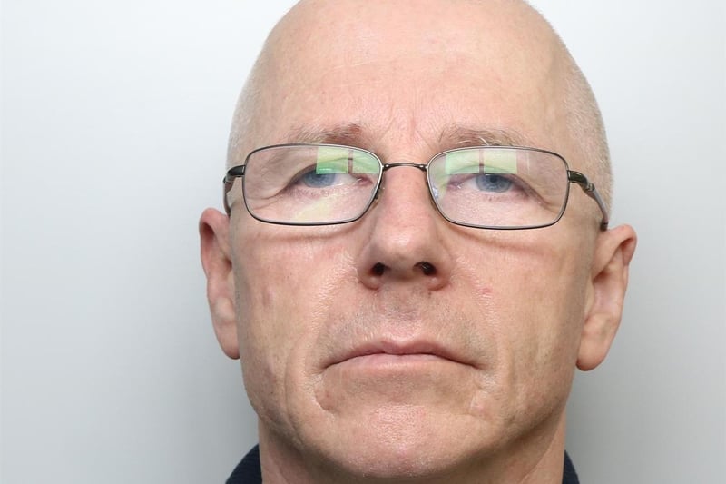 Former Leeds police constable David Crossley was found guilty after a trial of indecent assault on a child among other similar offences. The offences occurred over a 19-year period and he was still serving in 2020 when he was arrested. The shamed former officer was told he must serve at least 10 years. (pic by WYP)