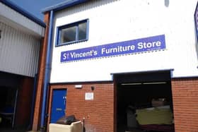 The entrance to the SVP Sheffield Furniture Project, which is urgently seeking more donations