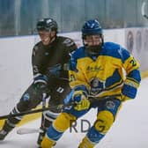 ON TARGET: Josh Hartley scored a late equaliser for Leeds Knights II in the 6-5 overtime win at Sheffield Scimitars on Saturday. Picture courtesy of RDG Digital/Leeds Knights II