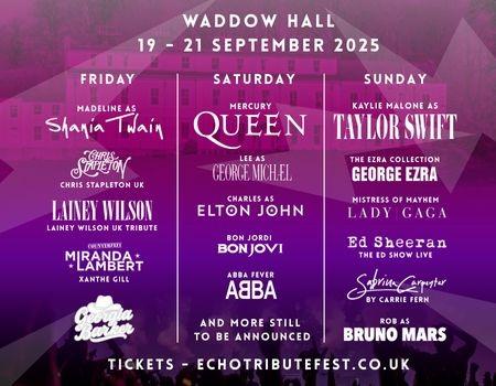 ECHO Tribute Festival line up.