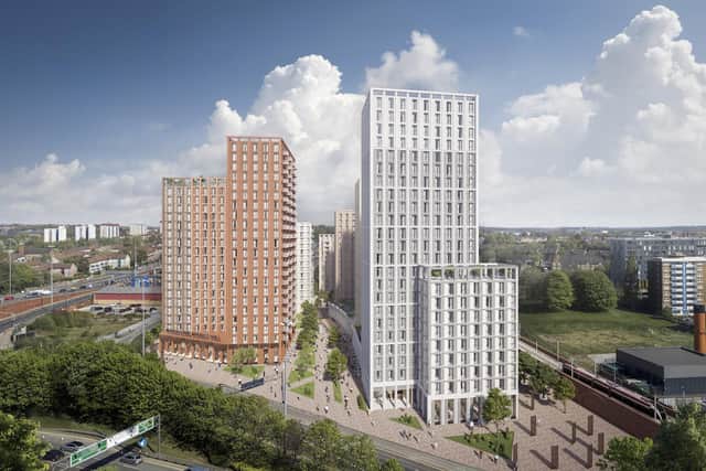 Work on the scheme - which will include 1,012 apartments, is set to start in 2024. Photo: DLG Architects