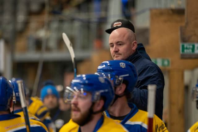 GUIDING HAND: Leeds Knights head coach Ryan Aldridge has a proven track record with developing youngsters. Picture courtesy of Oliver Portamento