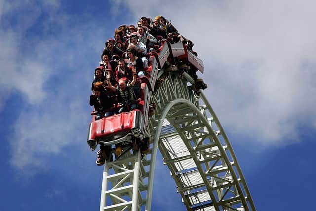 The Stealth rollercoaster at Thorpe Park (Photo: Daniel Berehulak/Getty Images)
